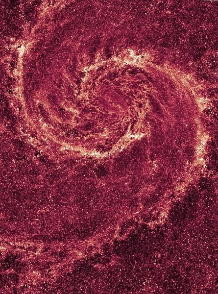 Whirlpool Galaxy, infrared HST image