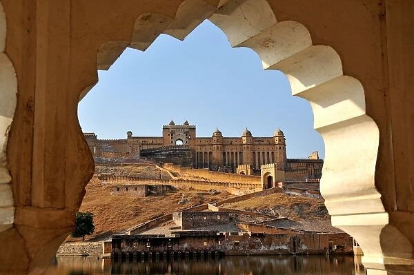 Amber Fort dating from the 16th century, near Jaipur, Rajasthan, India, Asia