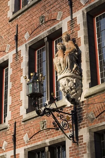 Detail of the Begijnhof (Convent), UNESCO World Heritage Site, Bruges, Belgium, Europe