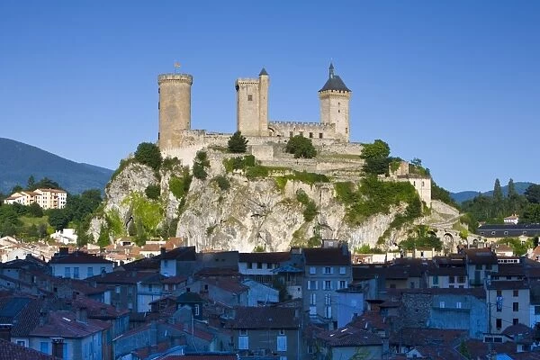 Foix Castle, Foix, Ariege, Ariege, Midi-Pyrenees, France