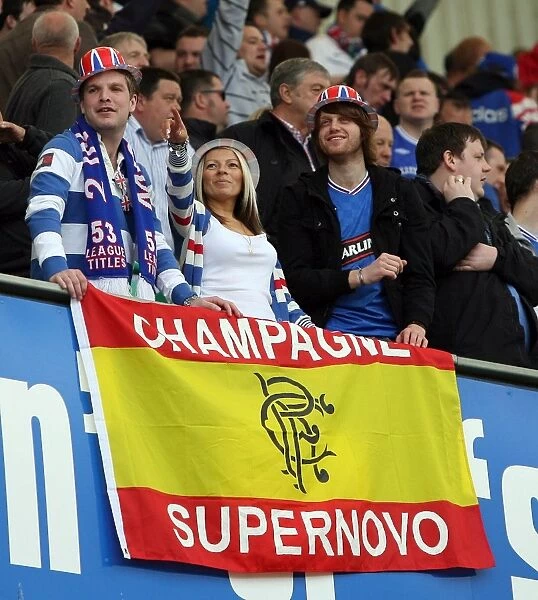 Rangers FC: SPL Champions 2009-2010 - Euphoric Fans Celebrate at Easter Road