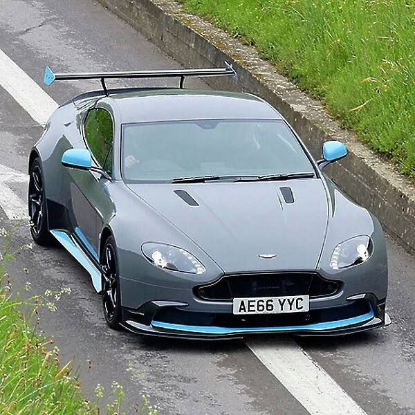 Aston Martin Vantage GT8 2016 Grey light blue details