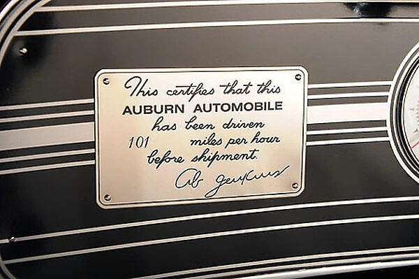 Auburn 852 Supercharged Speedster