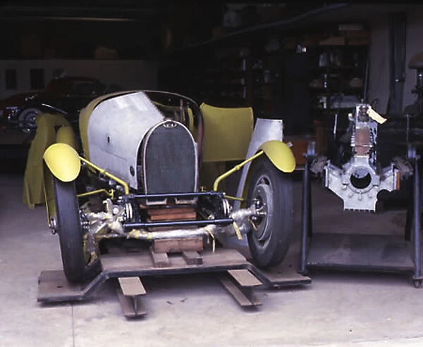 Bugatti Type 43 Grand Sport undergoing restoration