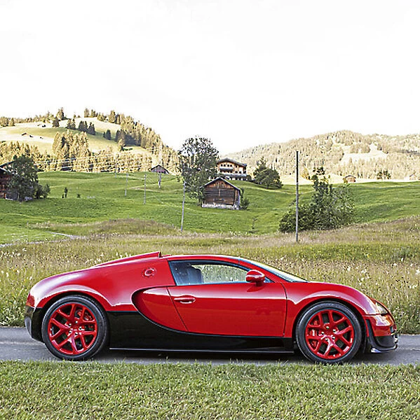 Bugatti Veyron Grand Sport Vitesse 2013 Red & black