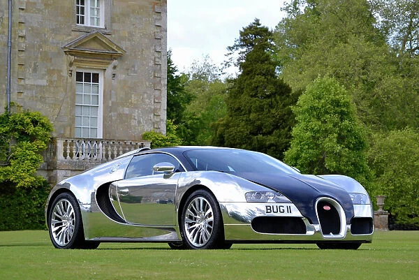 Bugatti Veyron Pur Sang, 2009, Silver (chrome), & black