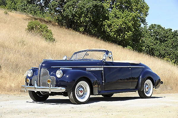 Buick Eight Roadmaster Convertible Coupe, 1940, Blue, dark