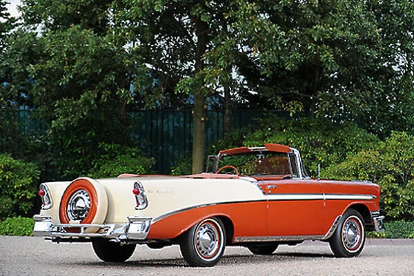 Chevrolet Bel Air Convertible 1956 Orange & white