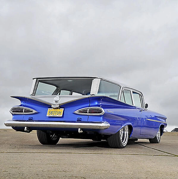 Chevrolet Brookwood Estate (modified) 1959 Blue & silver