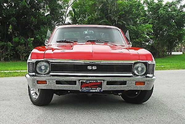 Chevrolet Nova SS 396, 1969, Red, & silver