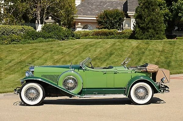 Duesenberg Model J Dual Cowl Phaeton, 1930, Green, 2-tone