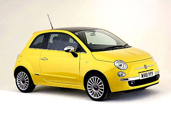 Fiat 500 (studio) 2010 Yellow
