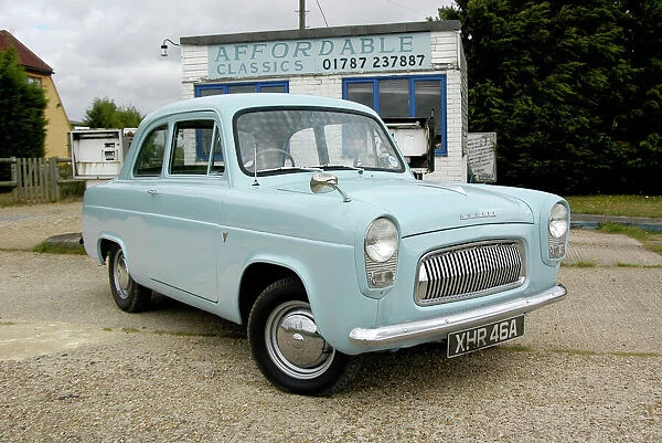 Ford Anglia 100E, 1959, Blue, light