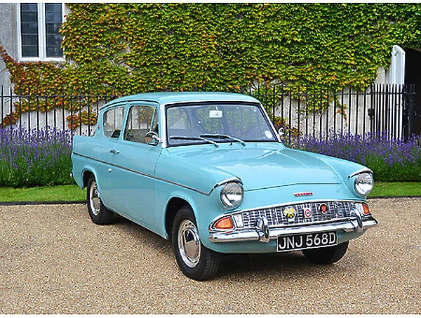 Ford Anglia Deluxe 1966 Blue light