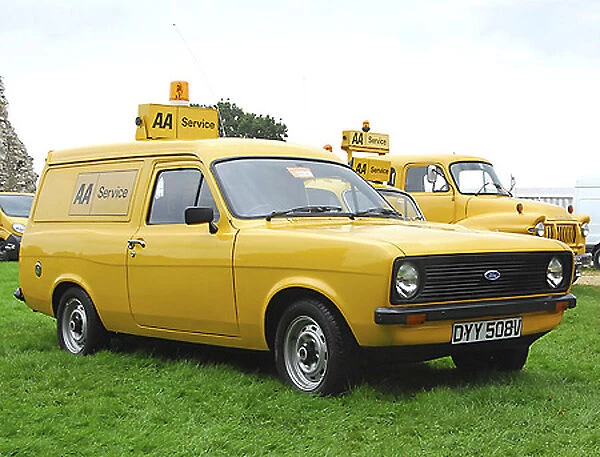 Ford Escort a van, 1979, Yellow