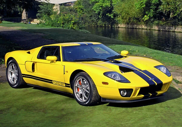 Ford Ford GT, 2005, Yellow, black stripes