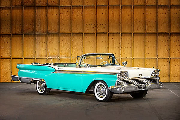 Ford Galaxy Sunliner 1959 Blue & white