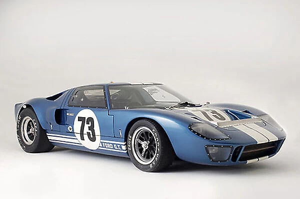 Ford GT40 Daytona Prototype (sold for $2. 5 million in 2005) 1965 blue white
