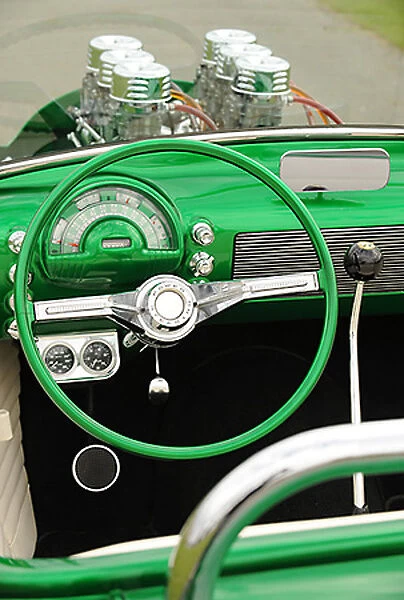 Ford (Hot Rod) Model A Roadster, 1929, Green, metallic