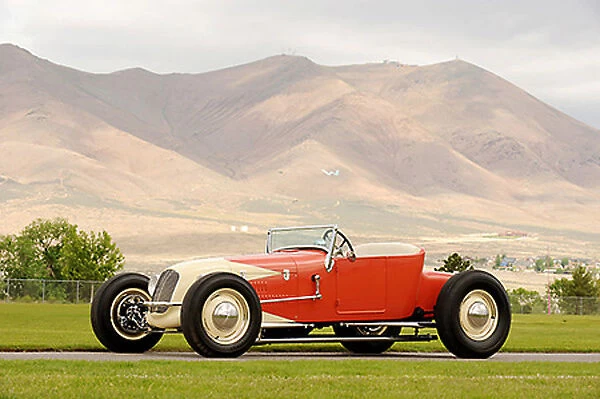 Ford (Hot Rod) Model T Track Racer, 1925, Orange, & beige