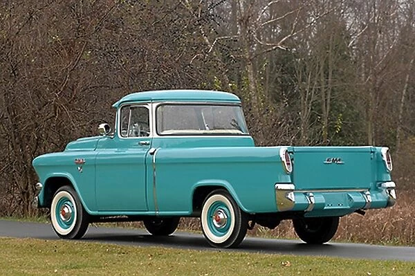 GMC V8 Pickup Series 100, 1957, Blue, light