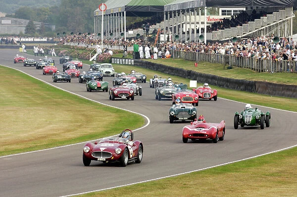 Goodwood Revival Classic racing cars on track multi 2000s