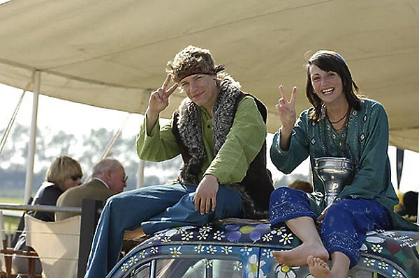Goodwood Revival Dressed as hippies