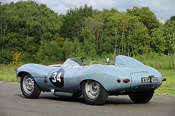 Jaguar D-Type 1955 Blue light