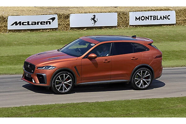 Jaguar F-Pace SVR (at G wood FOS 2021) 2021 Orange metallic