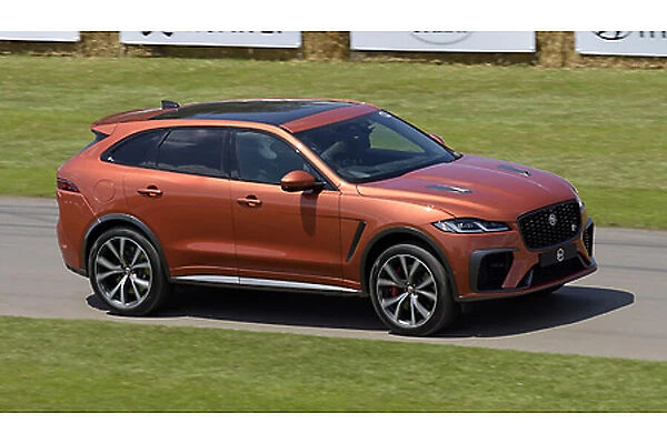 Jaguar F-Pace SVR (at G wood FOS 2021) 2021 Orange metallic