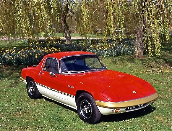 Lotus Elan Sprint, 1972, Red, white  /  gold