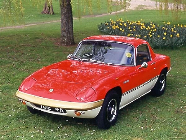 Lotus Elan Sprint, 1972, Red, white  /  gold