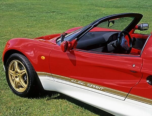 Lotus Elise Sprint (Type 49), 1997, Red, white  /  gold