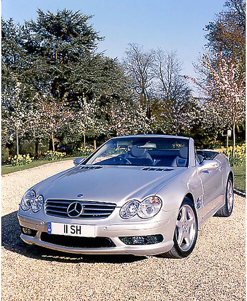 Mercedes-Benz SL 500, 2002, Silver