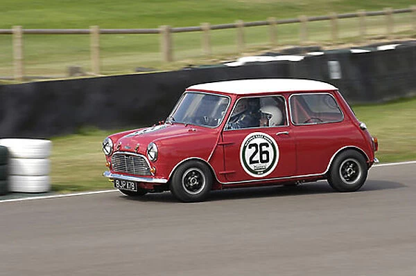 Mini Austin Coopers 1963 red white roof