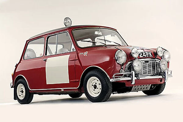Mini Austin Mini Coopers (rally car) 1963 red white