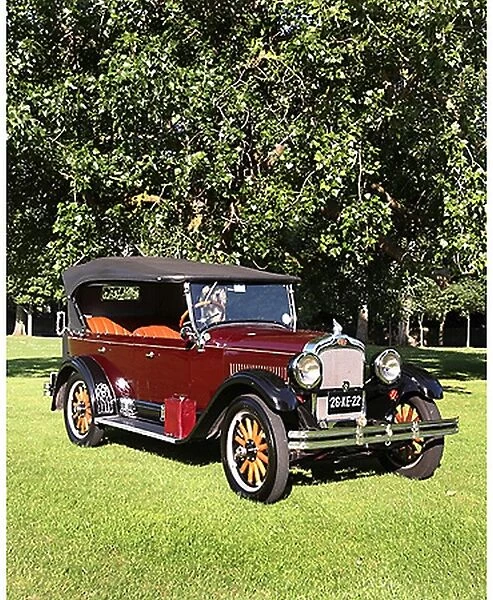 Pontiac 4-door convertible (Vintage), 1926, Red, dark