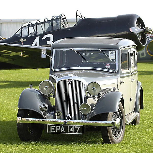 Rover 14, 1935, Grey, 2-tone
