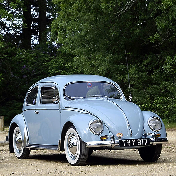 Volkswagen VW Classic Beetle 1957 Blue light
