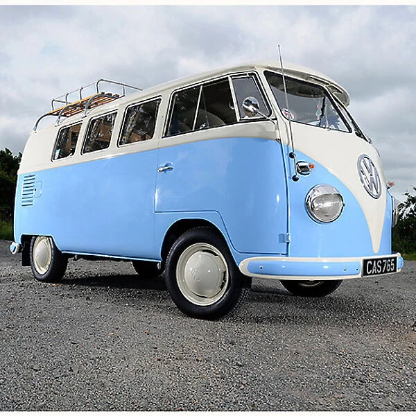 VW Classic Camper van 1958 blue white