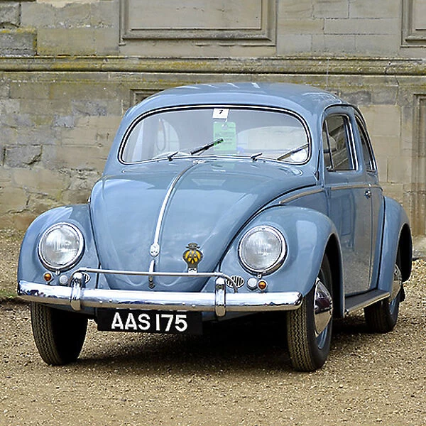 VW Volkswagen Beetle Classic Beetle (1200cc), 1957, Blue, light
