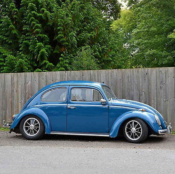 VW Volkswagen Classic Beetle 1965 Blue light