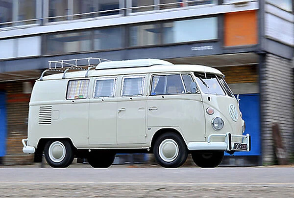 VW Volkswagen Classic Devon Camper van, 1967, Beige