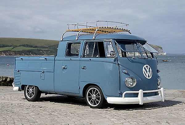 VW Volkswagen Classic twin cab Pickup (split-screen) 1962 Blue