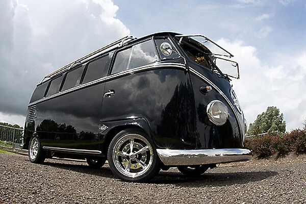 VW Volkswagen Empi GTV (modified Classic Camper van), 1960, Black