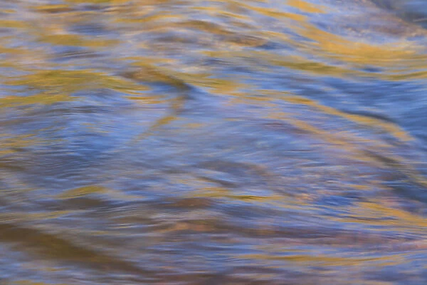 Graphic reflections on river surface, Lower Deschutes River, Central Oregon, USA