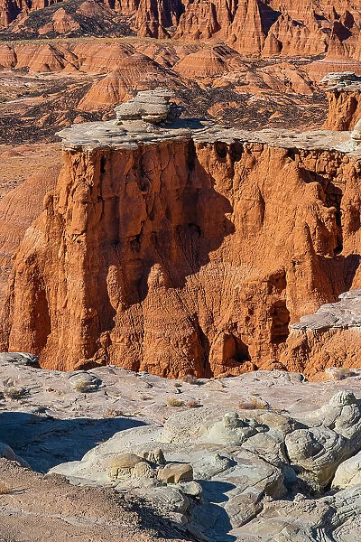 USA, Utah. Geological features in the Lower South Desert, Capitol Reef National Park