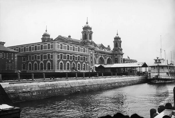 ELLIS ISLAND, 1912. The main building at the immigration station in New York Harbor