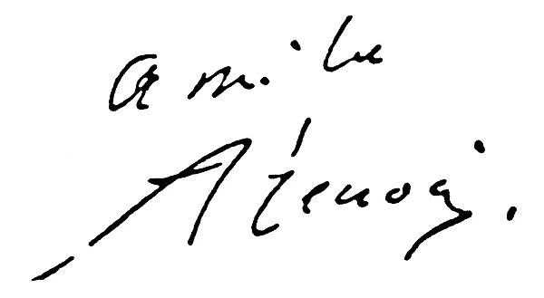 PIERRE AUGUSTE RENOIR (1841-1919). French painter. Autograph signature
