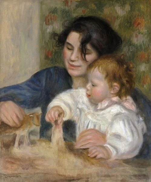 RENOIR: GABRIELLE AND JEAN. Oil on canvas, Pierre-Auguste Renoir, c1895